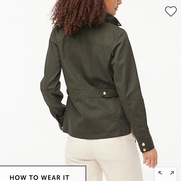 NWT PETITE RESIN-COATED TWILL JACKET - Picture 3 of 3